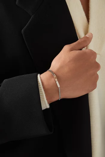 ID Chain Bracelet in Sterling Silver