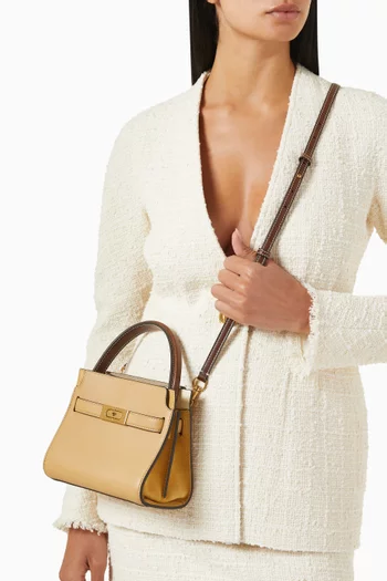 Petite Lee Radziwill Double Bag in Leather