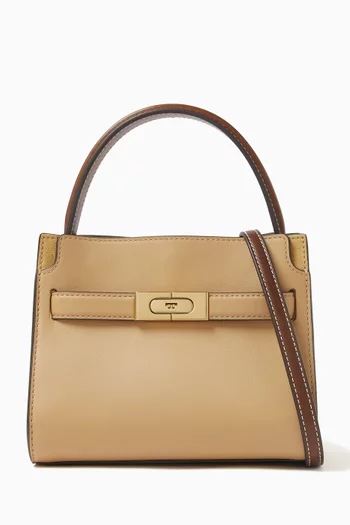 Petite Lee Radziwill Double Bag in Leather