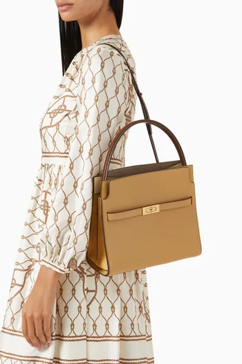Small Lee Radziwill Double Bag in Leather