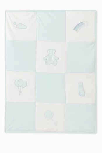 Teddy Patchwork Blanket in Organic Cotton