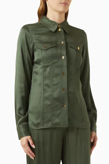 قميص ستان بلون باهت