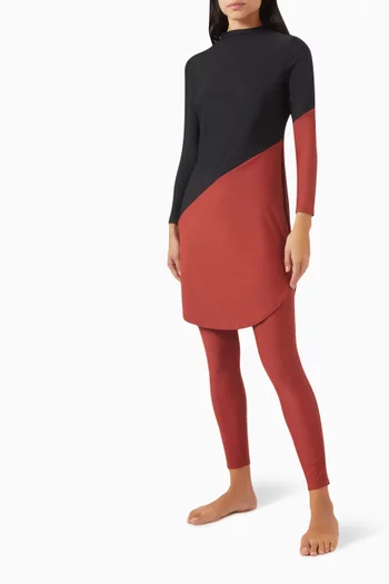 Maya Swim Dress in Stretch-nylon