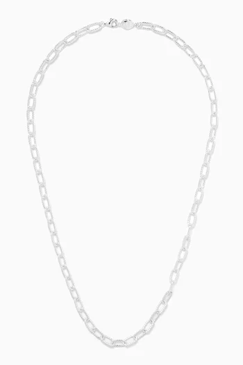 Groove Chain Necklace in Sterling Silver
