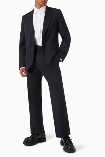 Tailored Relaxed-fit Pants in Wool-blend