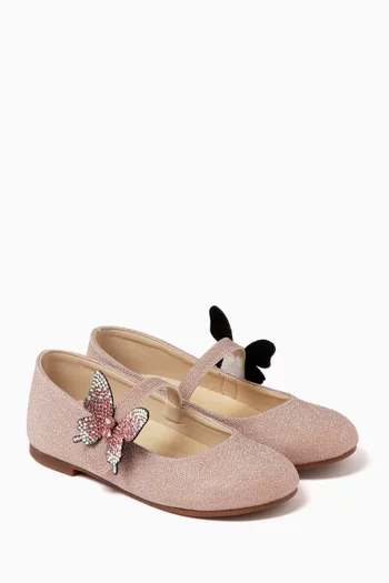 Embellished Butterfly Ballerina Shoes