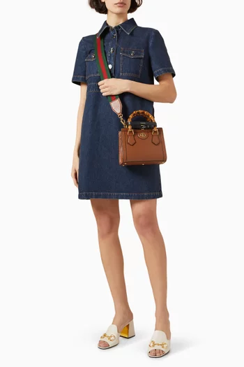 Mini Diana Tote Bag in Leather