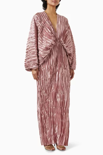 De Luxe Pleated Gown