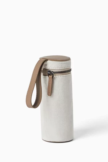 Tennis Ball Embroidered Bag in Cotton & Linen