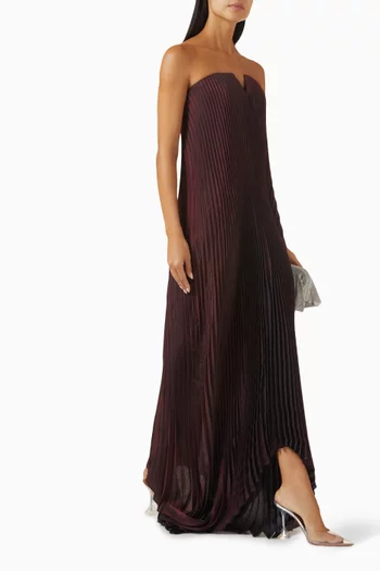 Black-tie Strapless Gown in Satin