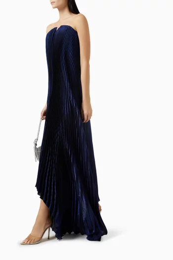 Black-tie Strapless Gown in Satin