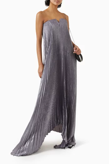 Black-tie Strapless Gown in Satin