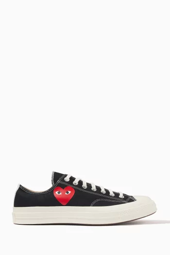 x Converse Chuck 70 Small Heart Low Top Sneakers in Canvas