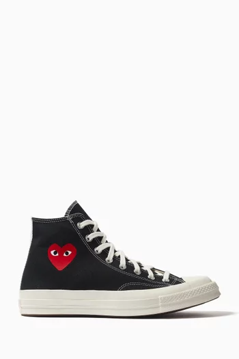 x Converse Chuck 70 Small Heart High Top Sneakers in Canvas