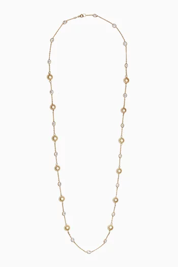Kyra Pearl Symphony Necklace in 18kt Gold-plated Sterling Silver
