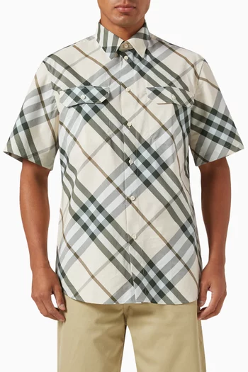 Check Shirt in Cotton