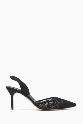 Capsli 70 Slingback Pumps in Lace