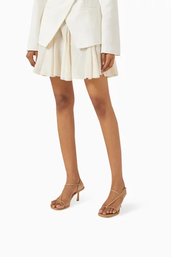 Cross Front 70 Slingback Sandals in Leather