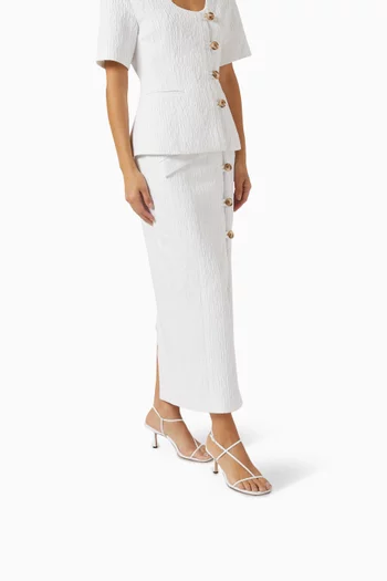 Cross Front 70 Slingback Sandals in Leather