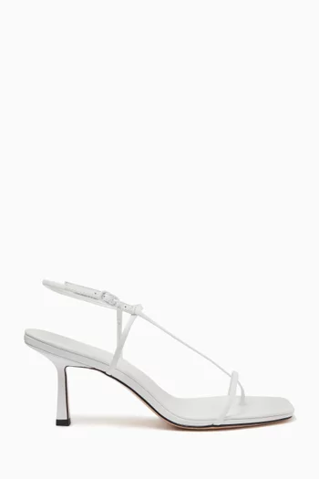 Cross Front 70 Slingback Sandals in Leather