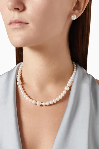 Kiku Freshwater Pearl Necklace in 18kt Gold
