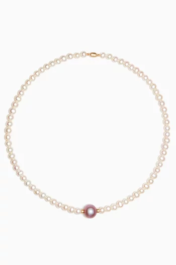 Kiku Freshwater Pearl Necklace in 18kt Gold