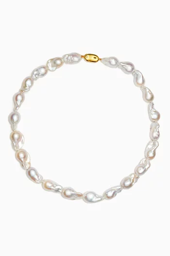 Kiku Large Baroque Pearl Necklace