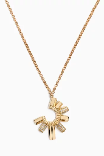 Urban Fan Diamond Necklace in 18kt Gold