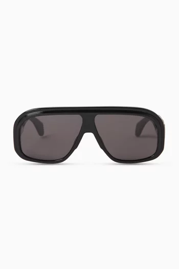Reedley Shield-frame Sunglasses in Acetate