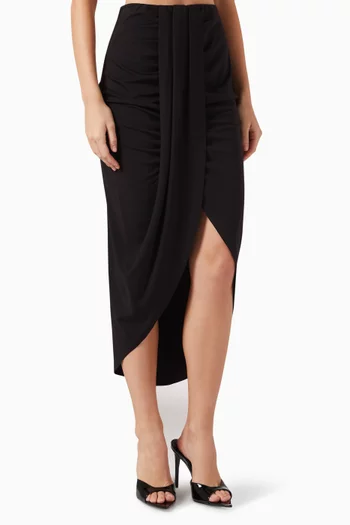 Front-slit Midi Skirt