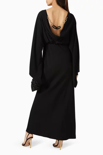 Drape Maxi Dress in Stretch Viscose