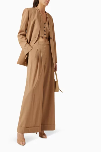Wide-leg Pants in Wool