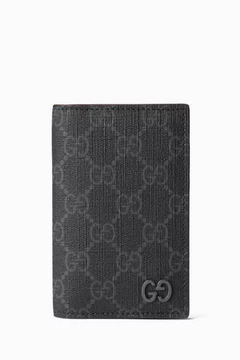 Long GG Card Case in Supreme Canvas