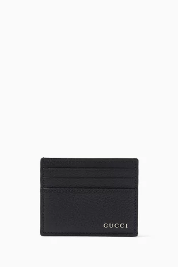 Card Case in Grained Leather