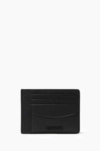 Minimal Focus ID Cardholder in Faux Leather