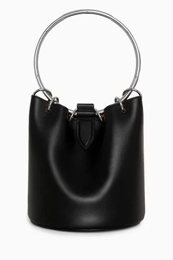 Medium Ring Bucket Bag in Calfskin
