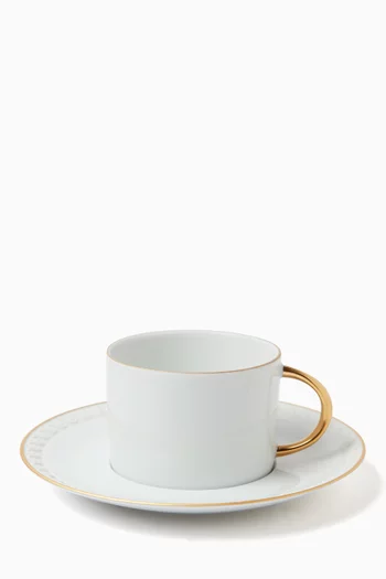 Neptune Tea Cup & Saucer in Porcelain