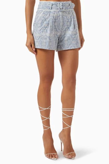 Hobbes Belted Shorts in Cotton