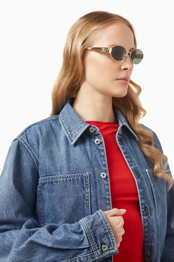 نظارة شمسية 01 بشعار تريومف وإطار معدن