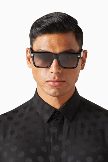 نظارة شمسية بإطار مربع أسيتات