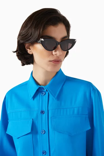 Cat-eye Sunglasses in Recycled Acetate