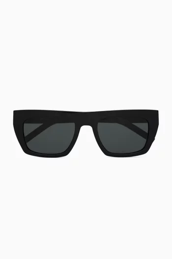نظارة شمسية بإطار مربع أسيتات للجنسين