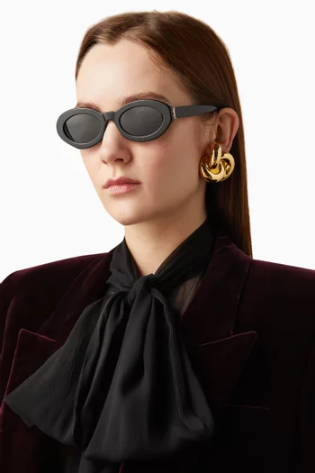 SL M136 Oval Sunglasses in Recycled Acetate