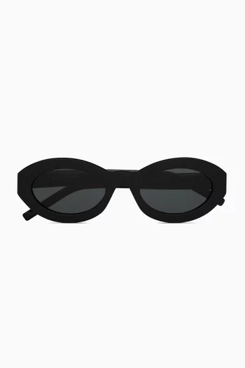 SL M136 Oval Sunglasses in Recycled Acetate