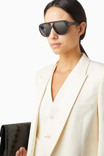 نظارة شمسية جايدن بإطار بايلوت أسيتات