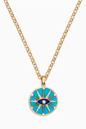 Mini O`Hara Eye Necklace in 18kt Gold