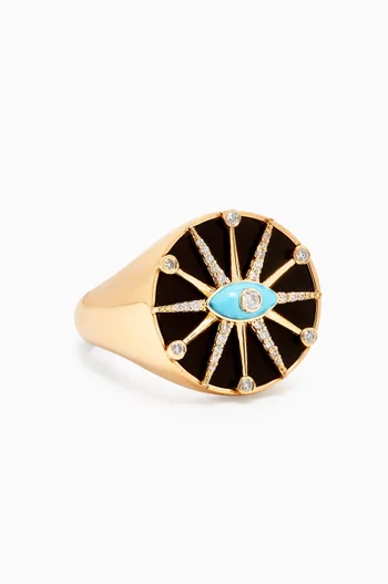 The O`Hara Eye Ring in 18kt Gold