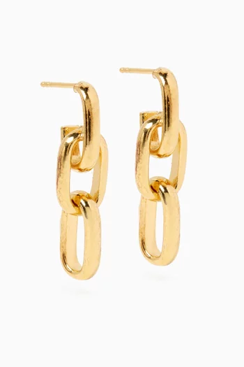 Forza Earrings in 14kt Gold Vermeil