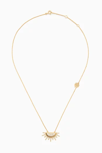 So Precious Sunrise Madness Pavé Diamond Necklace in 18kt Gold