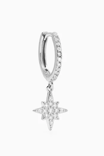 Stella Star Single Earring in Sterling Silver